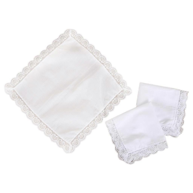 Cotton Handkerchiefs Women Classical Washable Square Hankie White Embroidery Tie-dye Handkerchiefs for Adult Kids  White One Size | Fruugo SG