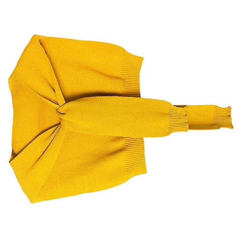 Fashion Scarf For Women Yellow Solid Color Knotted Knitting For Shopping With Friends 1Pack | Fruugo SG