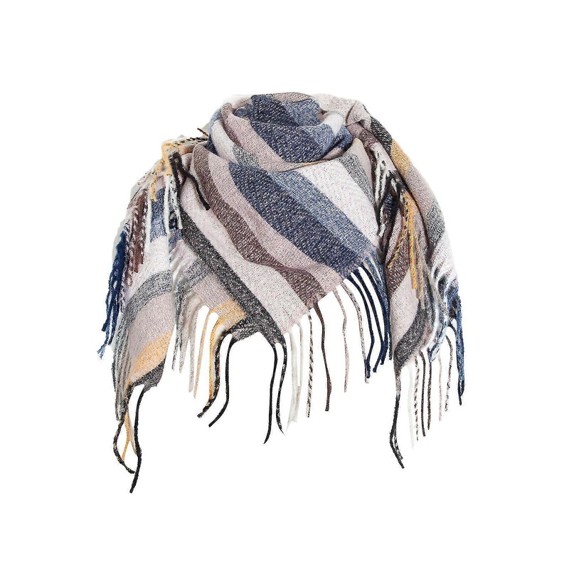 fashion winter women colorful scarf casual square tassel scarf shawl | Fruugo SG