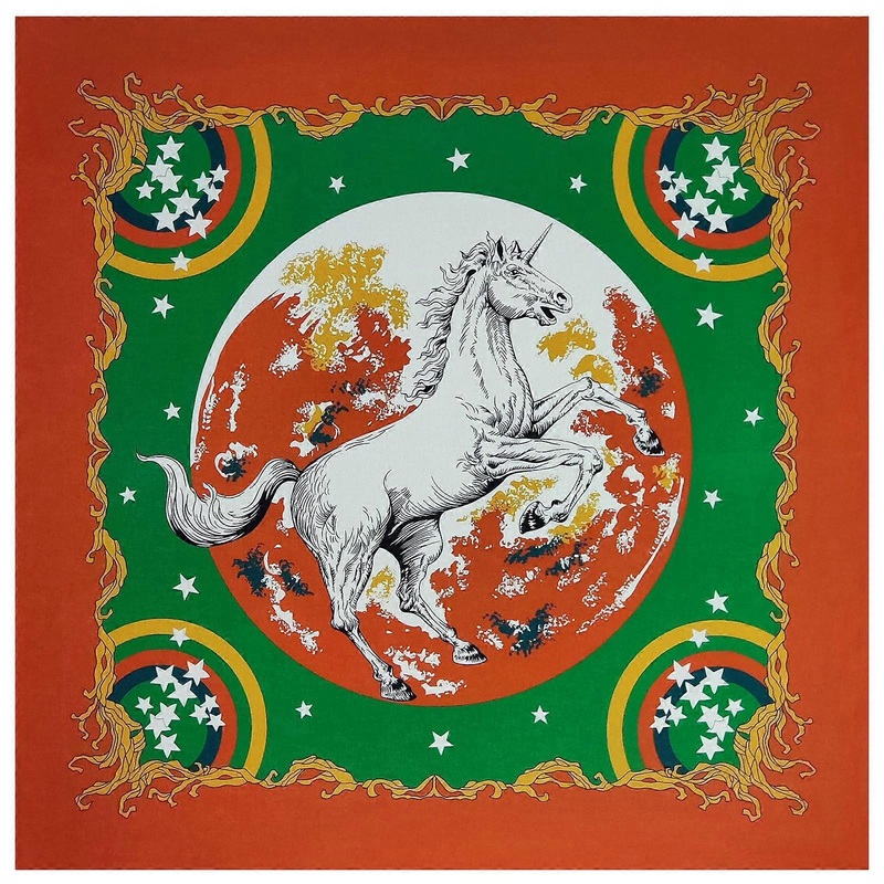 Hiphop Styles Bandana Handkerchief Sports Square Head Scarf Versatiles Headscarf for Outdoor Activity  orange unicorn | Fruugo SG