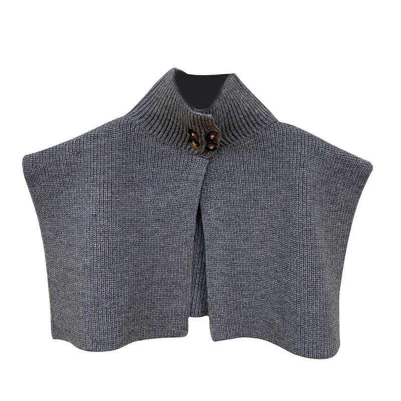 Turtleneck False Collar Detachable Turtleneck Shawl Sweater Woman Fuzzy Turtleneck Sweater Side Slit Vest Dickey Collar  Gray | Fruugo SG