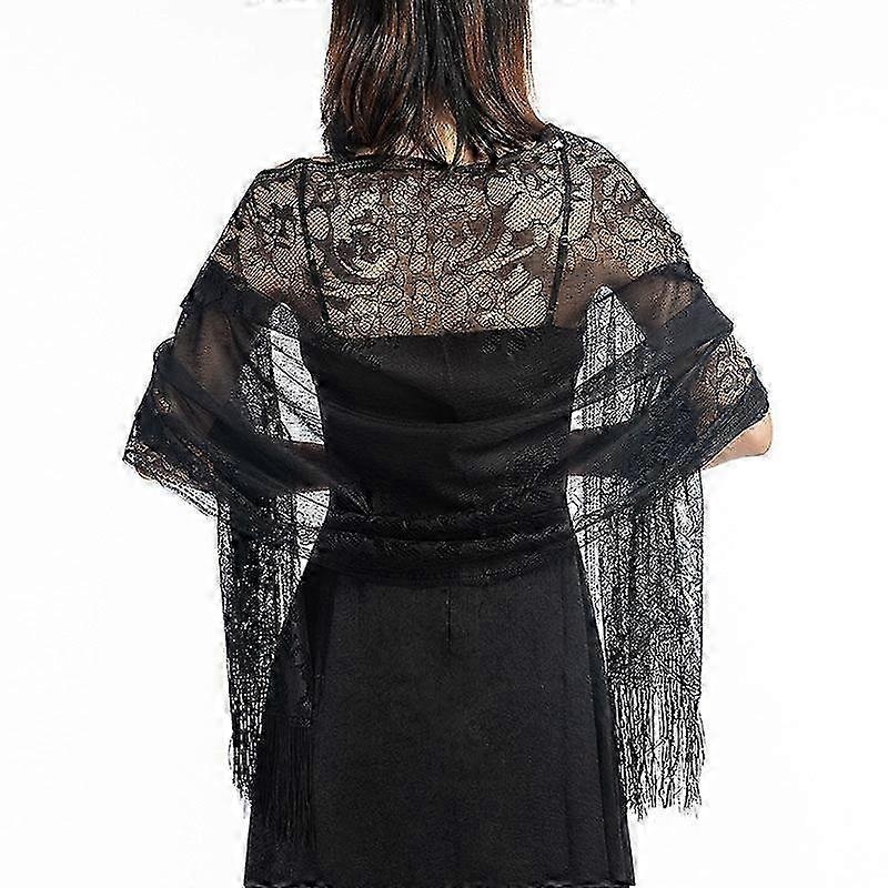 Women’s Lace Shawl Evening Dress Shawl Party Dinner Cutout Lace Shawl Scarf | Fruugo SG
