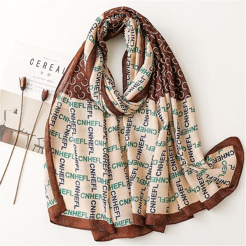 Women Scarf Shawl 2022 Spring And Autumn Cotton Linen Contrast Color Sun Protection Casual | Fruugo SG