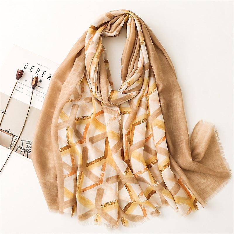 Women Scarf Shawl 2022 Spring And Summer Cotton Linen Plaid Sun Protection Casual | Fruugo SG