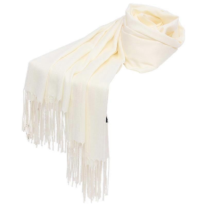 Womens Scarf Solid Autumn Winter Hijab Pashmina Long Shawl Wraps Bandana Tassels | Fruugo SG