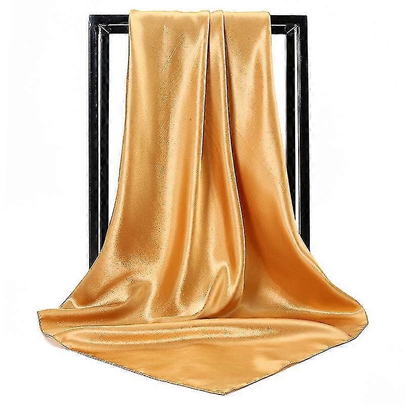 25colors Fashion Women Silk Square Scarf 90*90cm Satin Scarves Solid Wraps  Satin Scarves | Fruugo SG