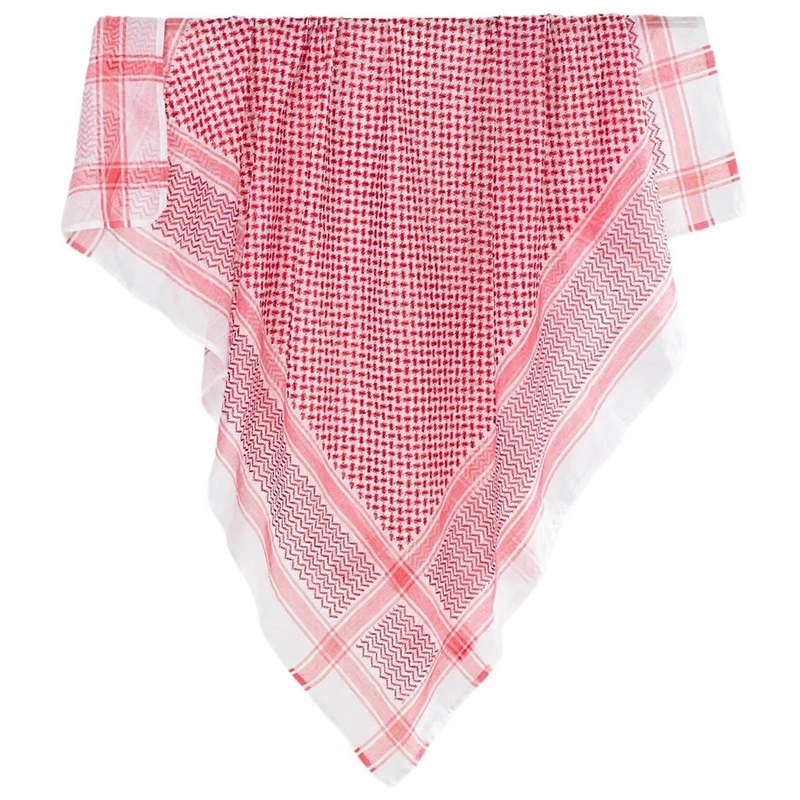 Arab Scarf Shemagh Head Scarf Traditional Arabian Shawl Neckerchief Breathable Keffiyeh Headwrap Hijab Head Scarf  Red | Fruugo SG