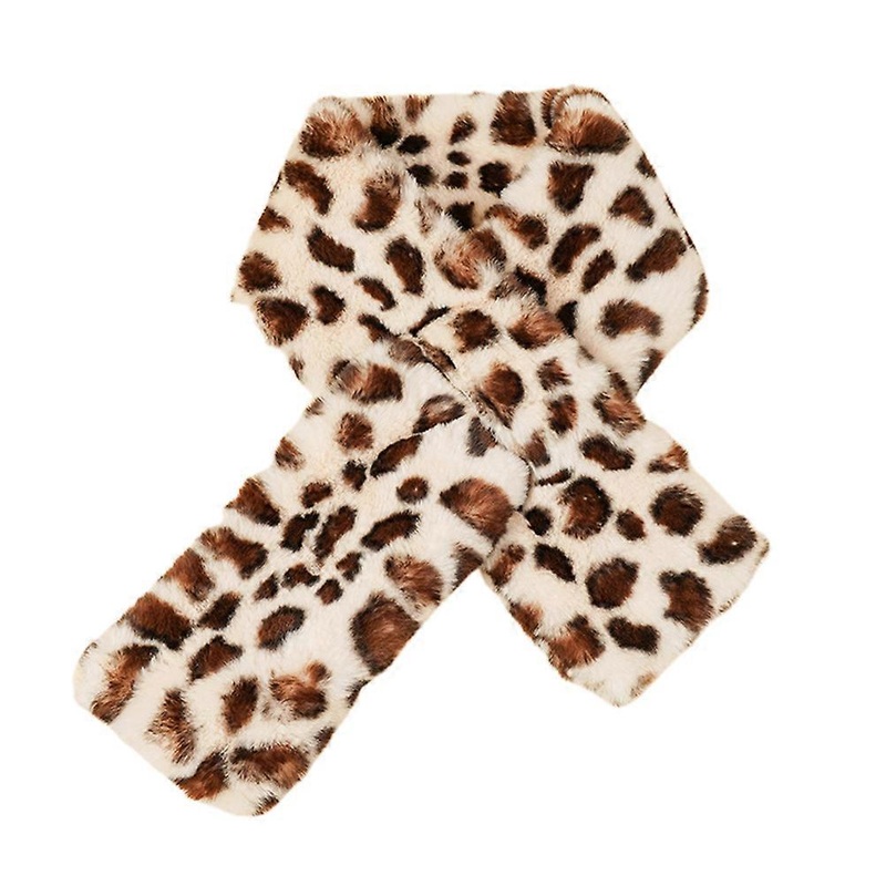 Women Leopard Scarf Versatile Usage Autumn Winter Accessory for Clothing Beige 1Pack | Fruugo SG
