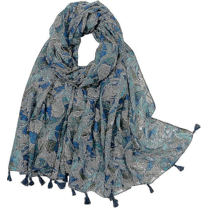 Womens Scarves Lightweight – Ladies Floral Print Scarfs Cotton Linen Tassel Long | Fruugo SG