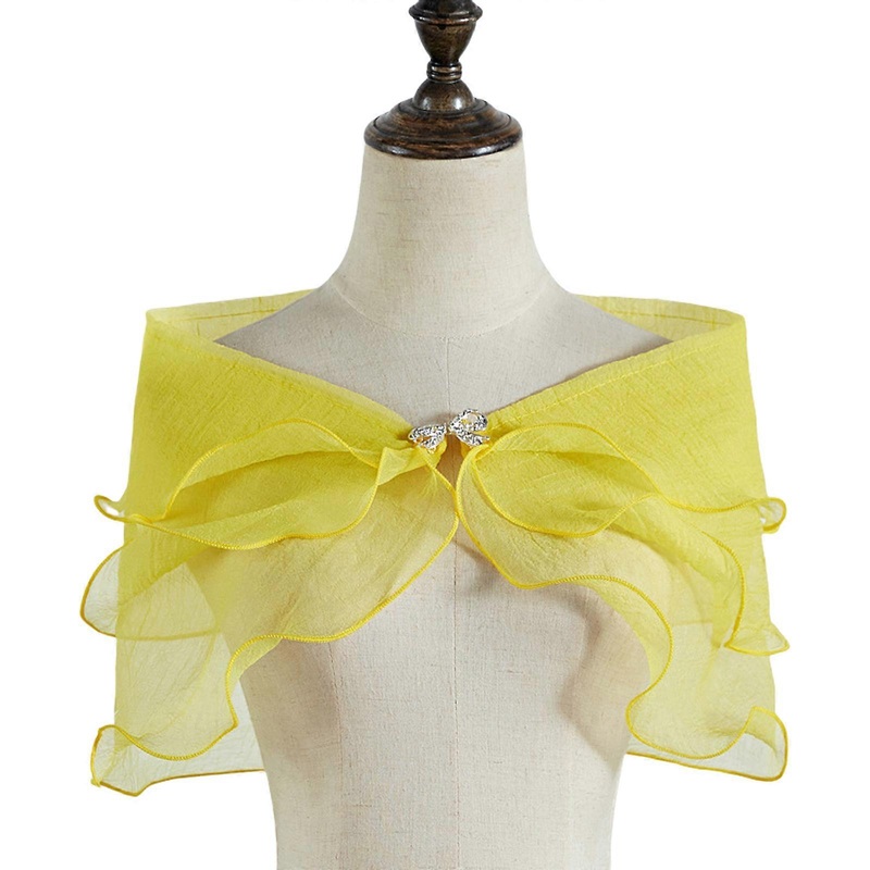 Fashionable Wedding Shawl for Brides Seeking Arm Concealment Dress Shawl Off Shoulder Banquet Dress Shoulder Wrap  Yellow | Fruugo SG