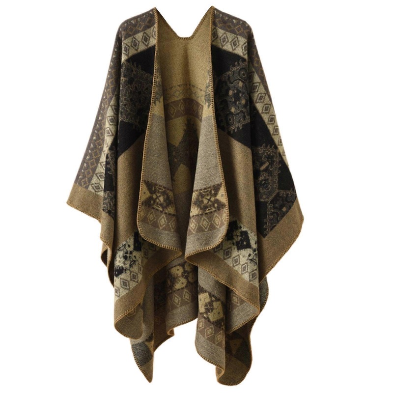 Photography Poncho for Travel Ethnic Sweater Shawl Wrap Kimono Capes Shawl Shoulder Wrap for Winter Vintage Pattern Scarf  olive green | Fruugo SG
