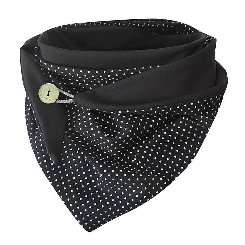 Women Contrast Color Button for Triangle Scarf Winter Thicken Warm Shawl Wrap Po  W65B | Fruugo SG