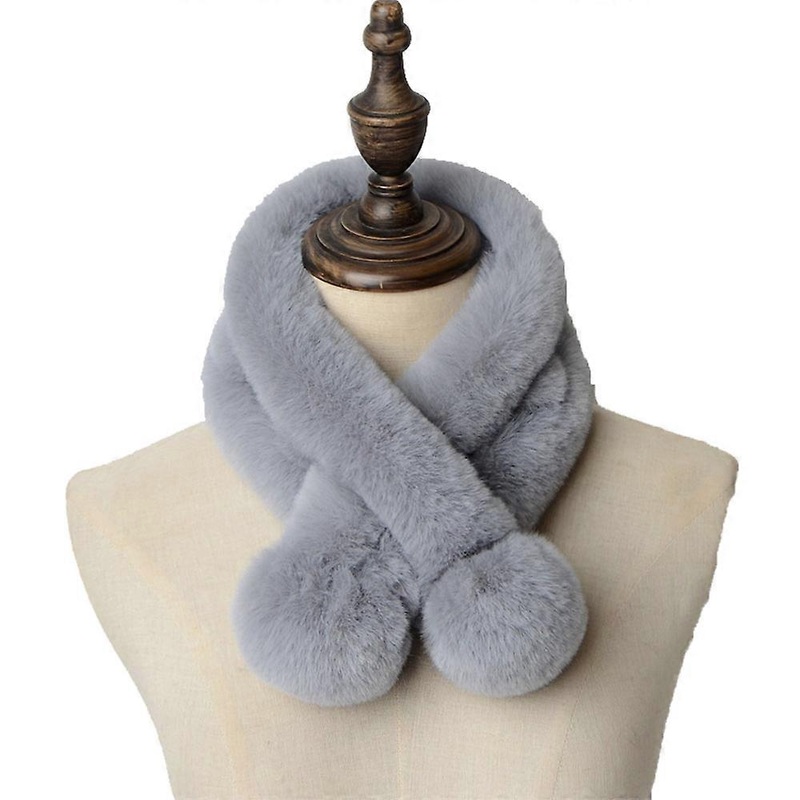 Women’s scarf winter plush scarf, soft warm fluffy faux rabbit fur winter scarf autumn scarf faux fur fur collar scarf tube scarf loop scarves | Fruugo SG