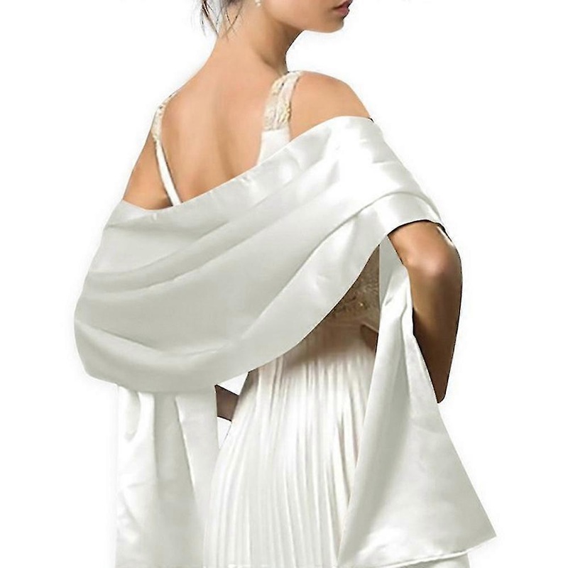 Women Silky Satin Bridal Wrap Stole Shawl Scarf Wedding Elegant Party Scarves | Fruugo SG