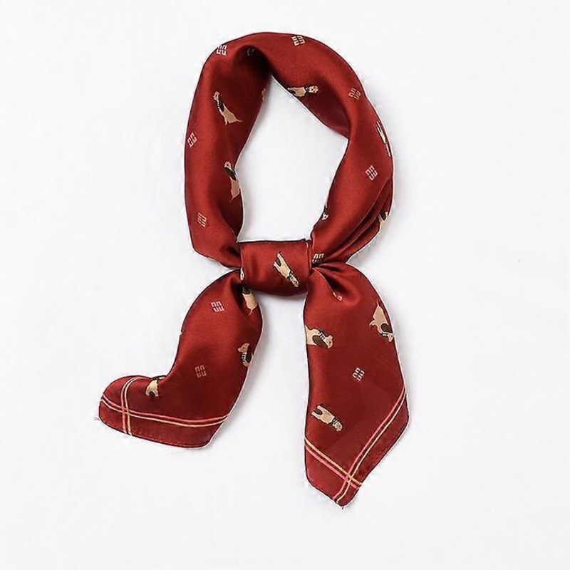 70x70cm Lovely Silk Scarf Women Scarf Squares Multifunctional Head Scarf Satin Animals Kerchief Neck Shawl | Fruugo SG