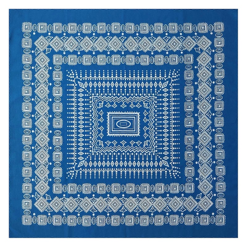 Geometric Pattern Headscarf Bandanas Hiphop Head Scarf Music Festival Headwrap Cycling Dancing Head Scarf Handkerchief  Royal Blue | Fruugo SG
