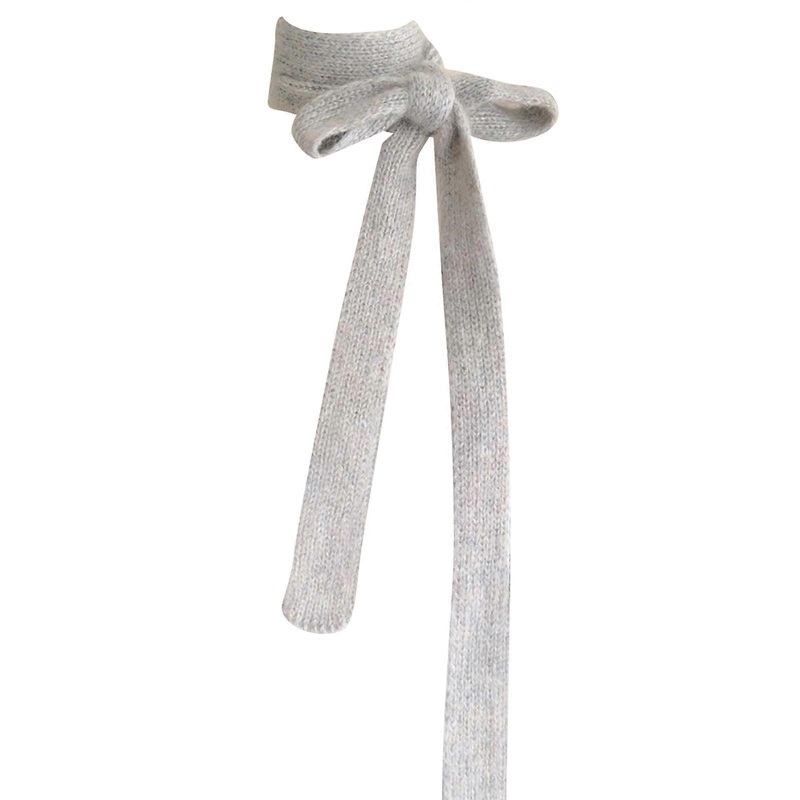 Glitter Skinny Scarf Soft Knitted Scarf Trendy Women Neckwear Street Styles Scarf for Fashion Females  Gray | Fruugo SG