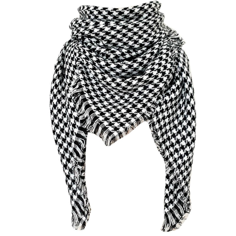 Large Blanket Wrap Shawl Scarves Large Blanket Wrap Shawl Scarves Neck Warmer Office Napping Blanket with Tassel  Houndstooth | Fruugo SG