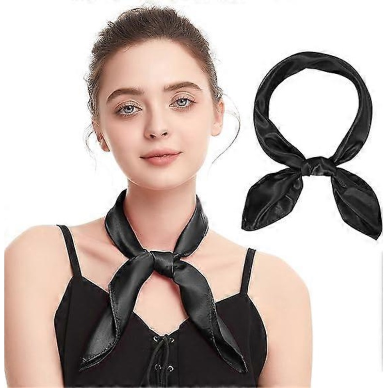 Silk Feeling Scarf Square Chiffon Scarf Solid Color Bandanas Retro Scarfs for Women Neck Scarf Purse Scarf | Fruugo SG