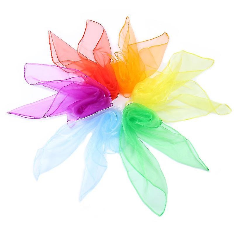 12pcs Square Chiffon Retro Scarf Neck Scarf Light Weight Neckerchief Silk Random Color | Fruugo SG