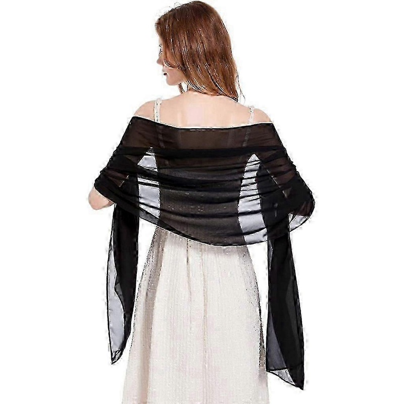 Elegant Bridal Shawl Evening Dresses – Soft Chiffon Wedding Shawl for Women – Flowing Cover-Up | Fruugo SG