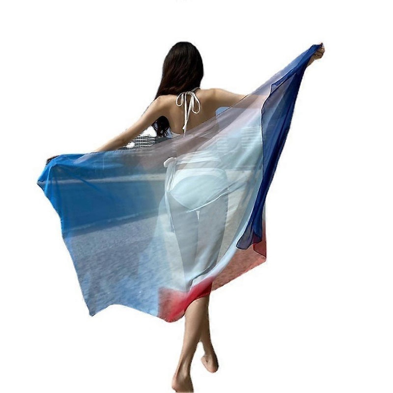 Gradient Color Scarf Lightweight Shawl Summer Sun Proof Wrap Beach Cover for Lady | Fruugo SG
