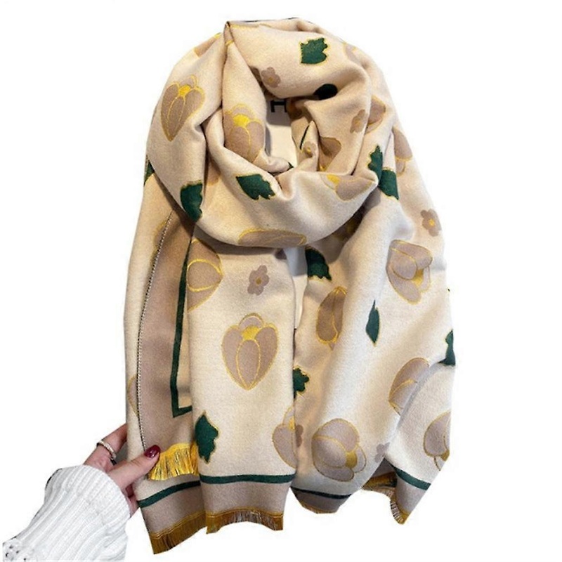Jacquard Pashmina Scarf Long Shawl Fashion Thicken Warm Wrap for Lady | Fruugo SG