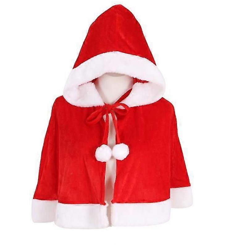 Kids Christmas Shawl Hat Set Xmas Cosplay Costume | Fruugo SG