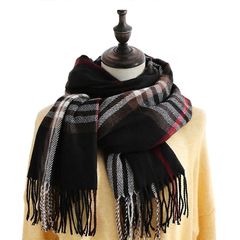 Women Scarves, Long Shawl, Thick Plaid Scarf | Fruugo SG