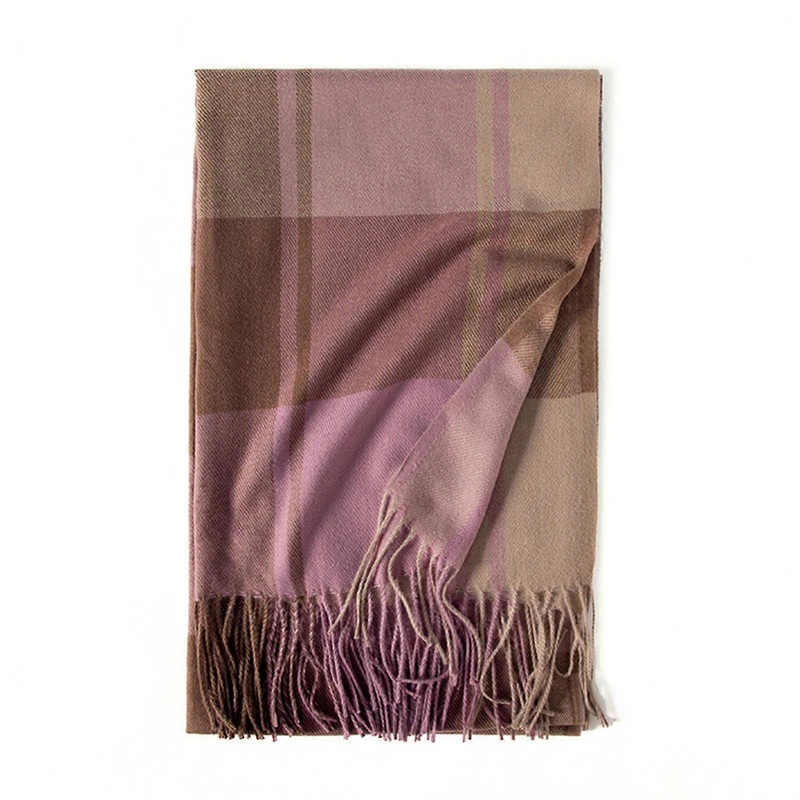 Womens Fall Winter Scarf Classical Tassel Plaid Scarfs Warm Soft Lightweight Large Blanket Wrap Shawl Scarves  purple powder | Fruugo SG