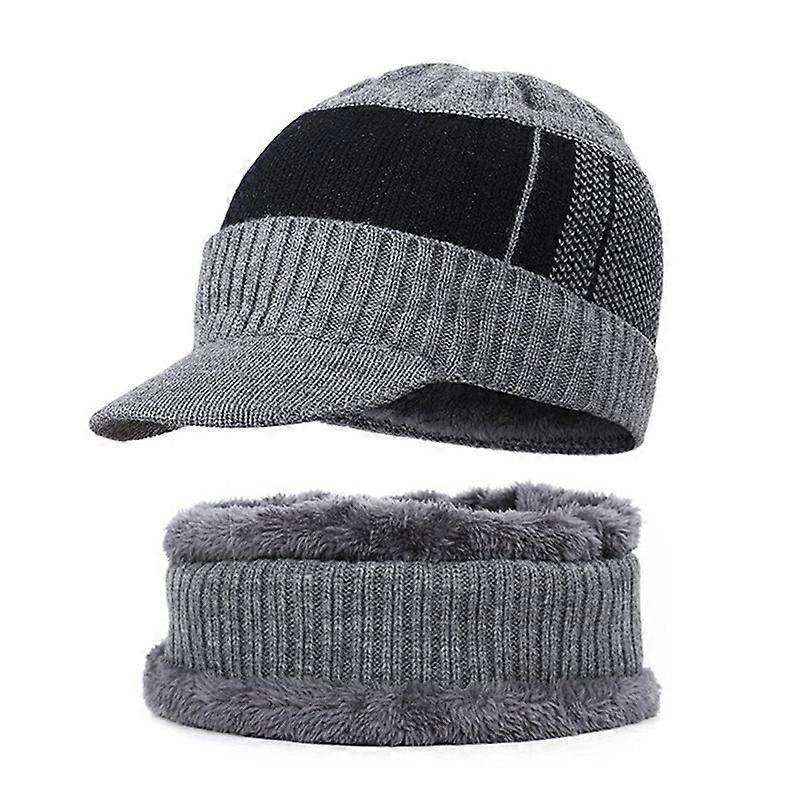 1 Set Beanie Hat Wear Resistant High Elastic Woolen Yarn Fadeless Knitted Unisex Cap Scarf Set for Women | Fruugo SG