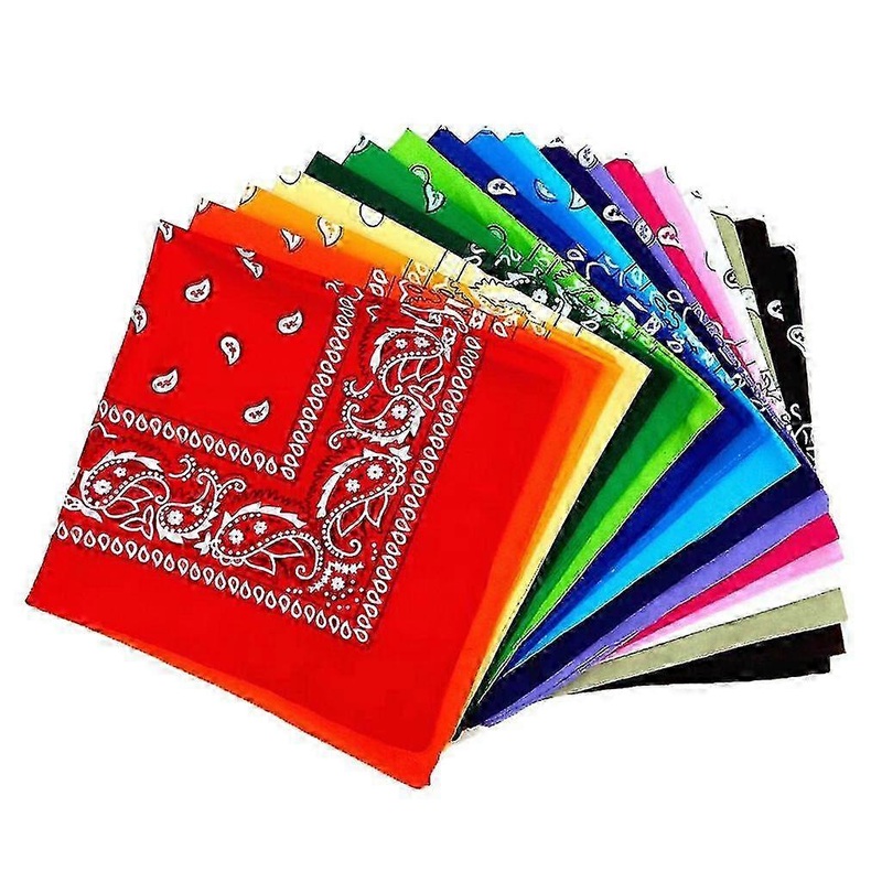 18pcs Paisley Bandanas Multi-Colored Set – Double-Sided Cowboy Bandana & Head Scarf for Men & Women | Fruugo SG