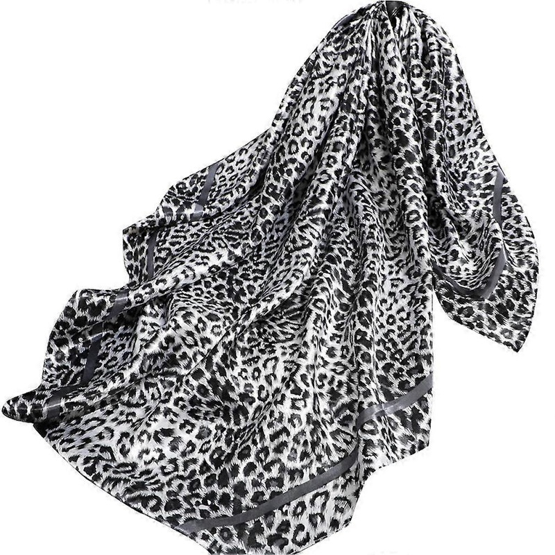 90cm Kerchief with Leopard Print Silky Scarf Fashion Shawl Wraps Headband for Lady | Fruugo SG