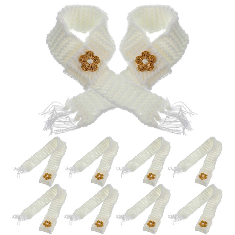 Drink Scarfs Miniature Scarves For Crafts White 22.00X2.50X0.10cm Cotton 10Pcs | Fruugo SG
