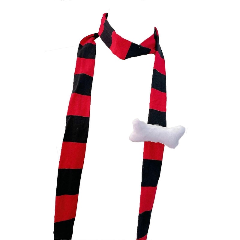 Elegant Multipurpose Scarf Sophisticated Girls Scarf Punk Decorative Scarf for Parties and Outdoor Activity  Contrasting red and  | Fruugo SG