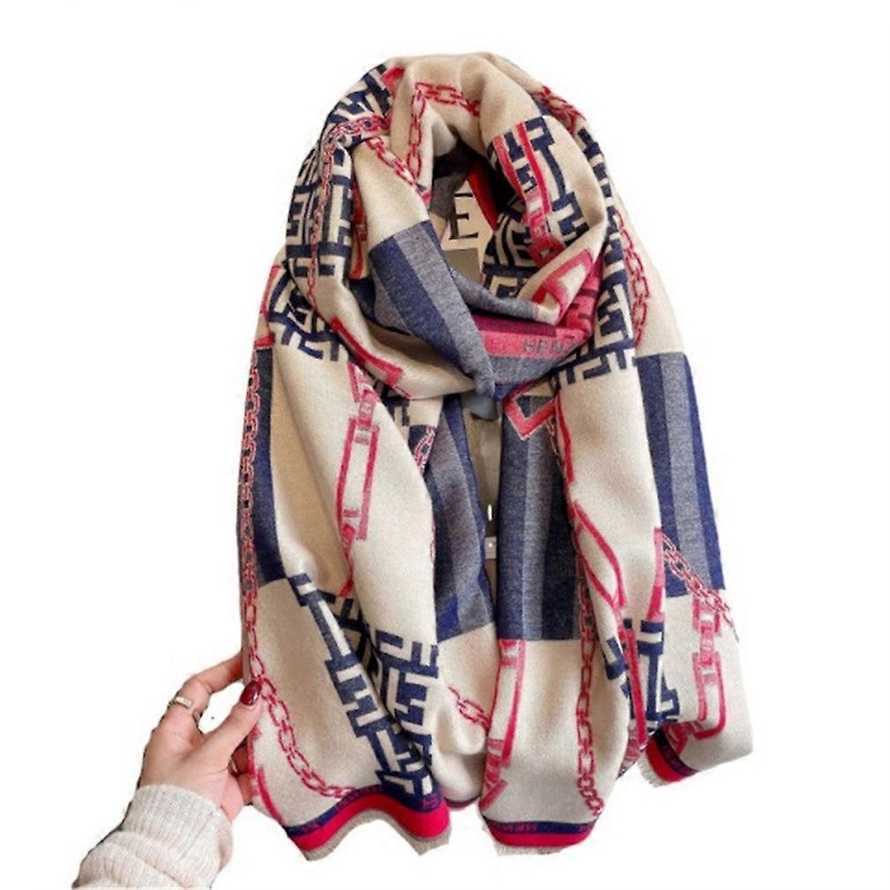 Pashmina Scarf Winter Shawl Fashion Warm Thicken Jacquard Wrap for Lady | Fruugo SG