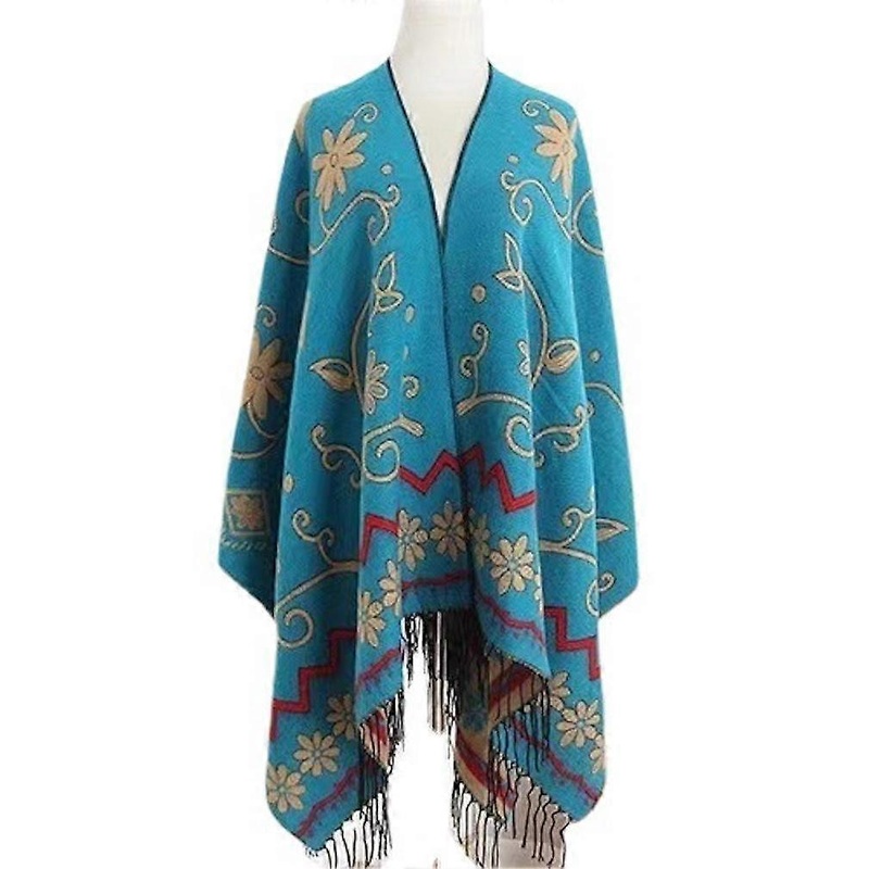 Pashmina Shawl Wrap Warm Scarf Thicken Shawls for Lady Ethnic Style | Fruugo SG