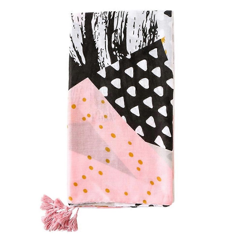 Patterned Scarf Women Multicolor Shawl Formal Warmth 180x90cm Linen 1Pcs | Fruugo SG