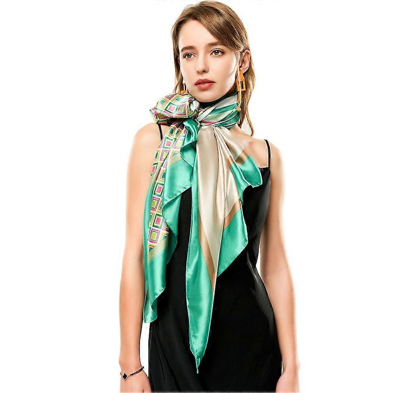 Spring And Autumn Silky Scarf Long Satin Wraps Fashion Scarf for Woman | Fruugo SG