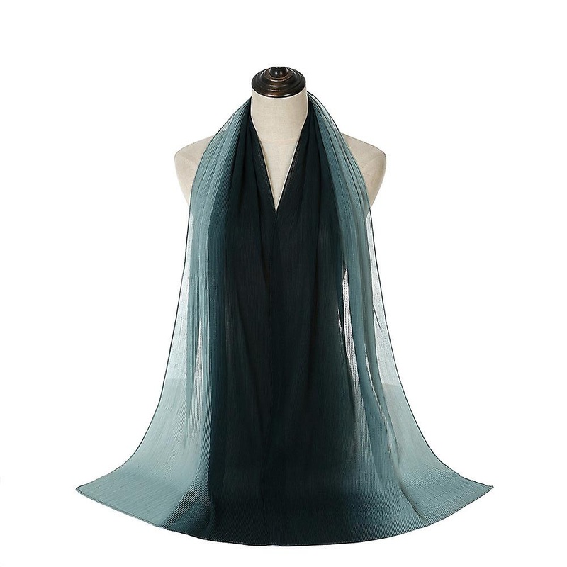 Women Scarf Shawl 2022 Spring And Autumn Color Matching Wrinkle Long Gradient Color | Fruugo SG