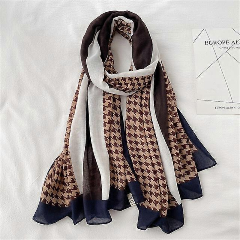 Bandana Cotton Scarf Women Long Print Hijab Luxury Pashmina Soft Warm Beach Shawl Wrap Foulard Head Scarves Viscose Ladies 2022 | Fruugo SG