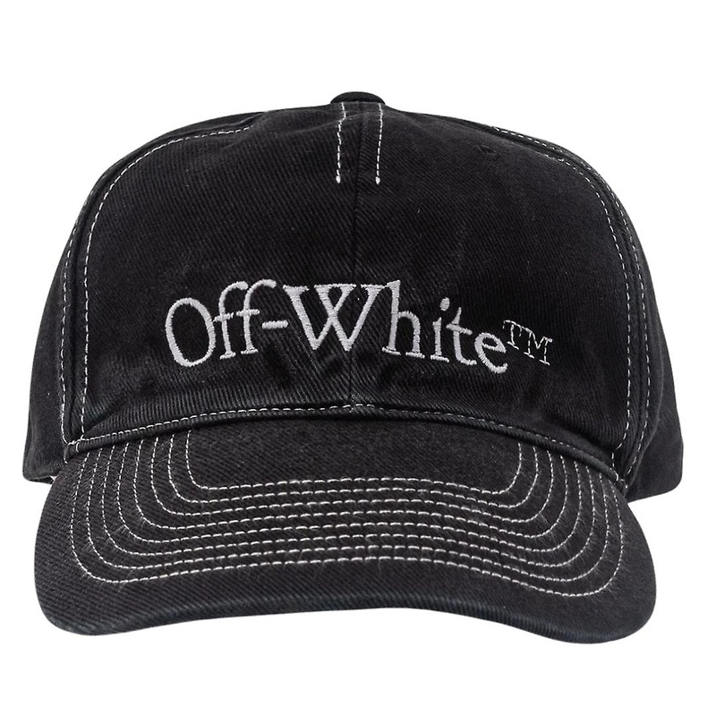 Off-White Bookish OW Black Baseball Cap | Fruugo SG