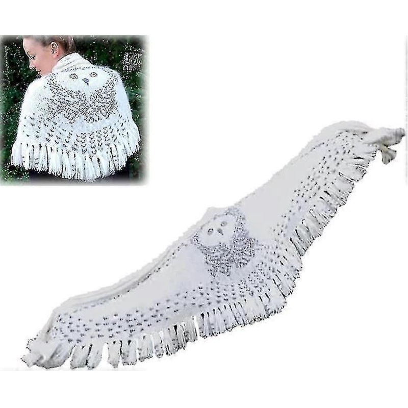 Retro Owl Scarf With Wide Spread Bird Feather Wings, Winter Wraps Chunky Knit Shawl Scarf, Warm And Stylish, Suit For Women Outdoors | Fruugo SG
