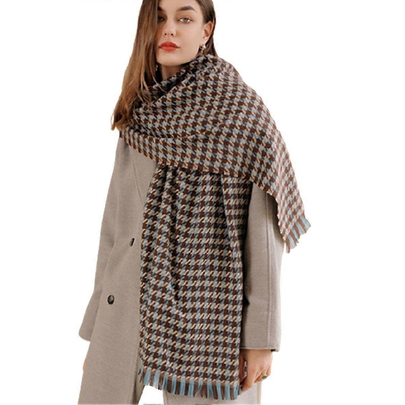 Women Shawl New Houndstooth Long Scarf Cape Soft Warm Scarves for Lady Gift | Fruugo SG