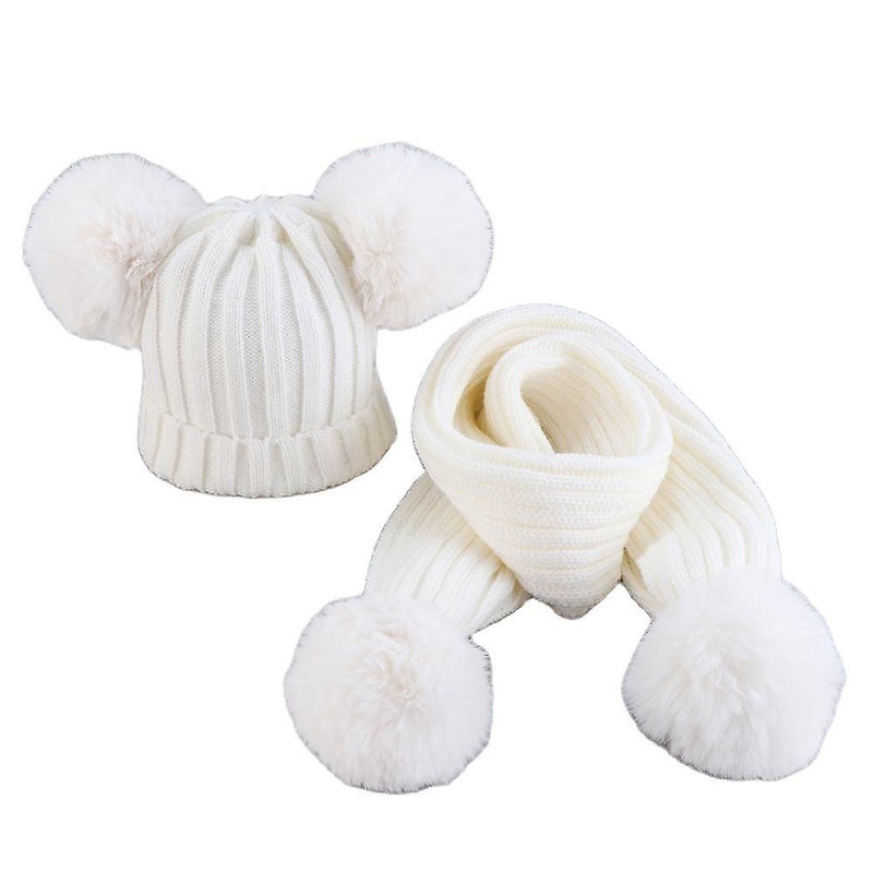 Infant Baby Scarf Autumn Winter Threaded Knitten Hat And Scarf Set Girls Boys Hat Children Scarf +cap Newborn Clothes 0-3 Years | Fruugo SG