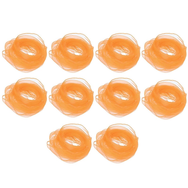 Portable Silk Scarves Decoration Square Juggling Dance 45x45cm Orange Chiffon 10Pcs | Fruugo SG