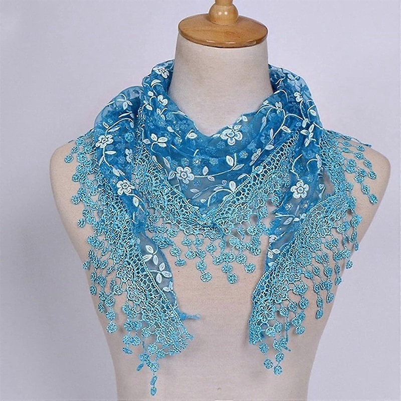 Soft Lace Hollow Tassel Scarves Large Square Bohemian Scarves With Tassel | Fruugo SG