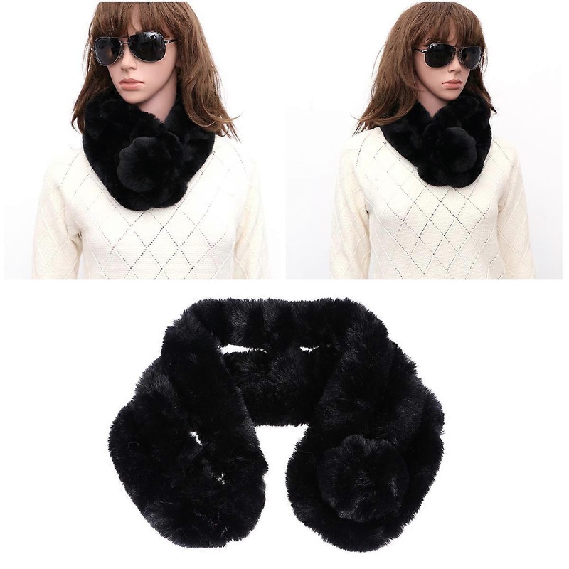 Warm Keeping Ring Scarf In Black Designed For Women Girls Excellent For Fall Winter With Durable Material 1Pcs | Fruugo SG