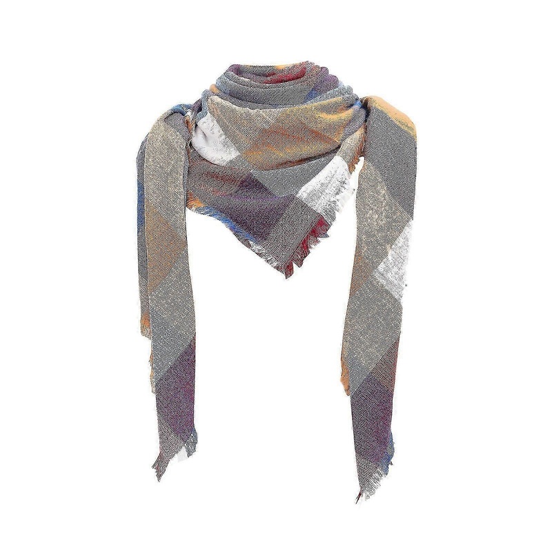 Women’s Warm Long Shawl Wrap Large Knit Cashmere Scarf with Tassel Plaid | Fruugo SG