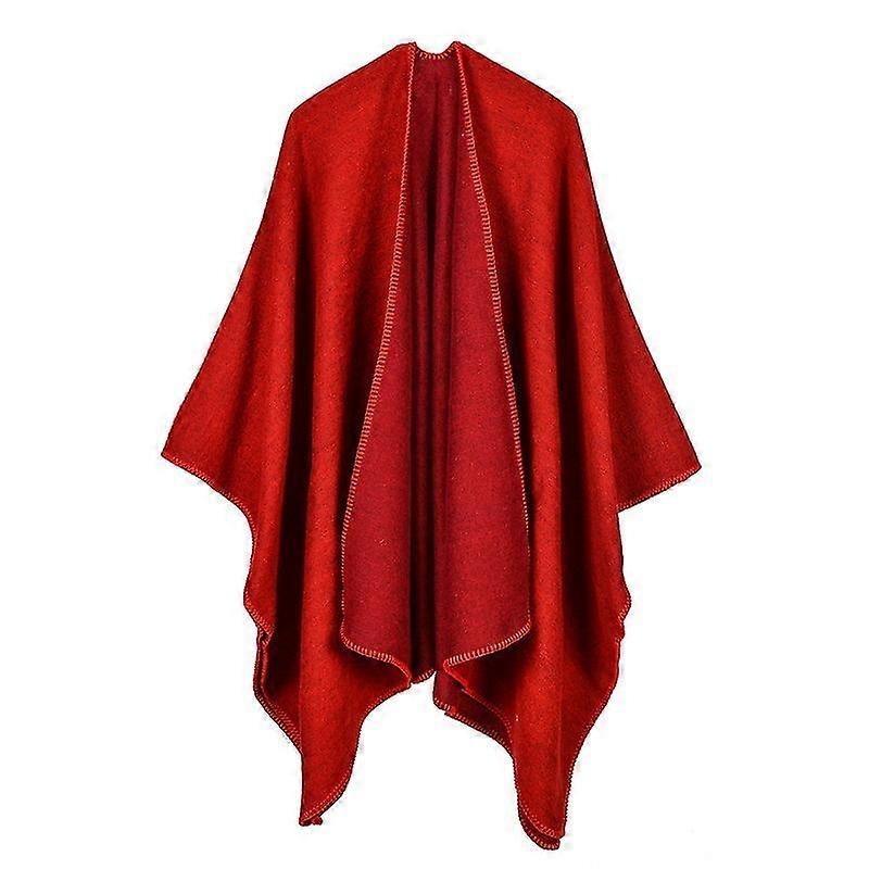 Women’S Warm Shawl Wrap Open Front Poncho Cape Winter Scarf | Fruugo SG